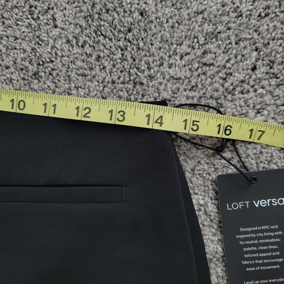 Loft Versa Black Lined Skirt Size 0 - New With Tag! - Picture 8 of 13